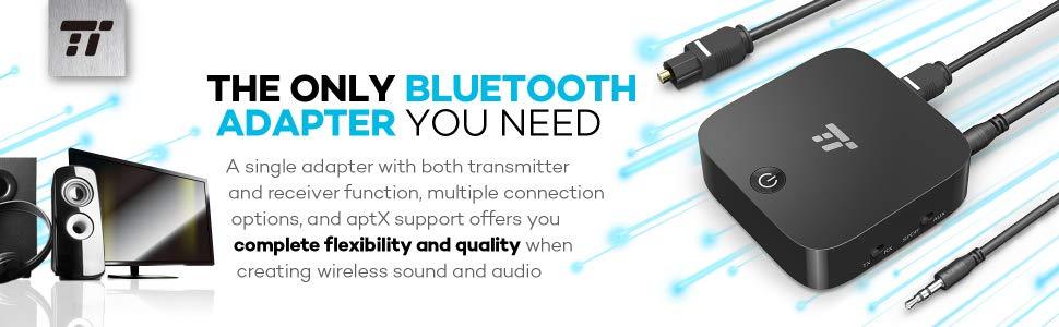 TaoTronics TT-BA09 Bluetooth 5.0 2-in1 Transmitter/Receiver, Digital