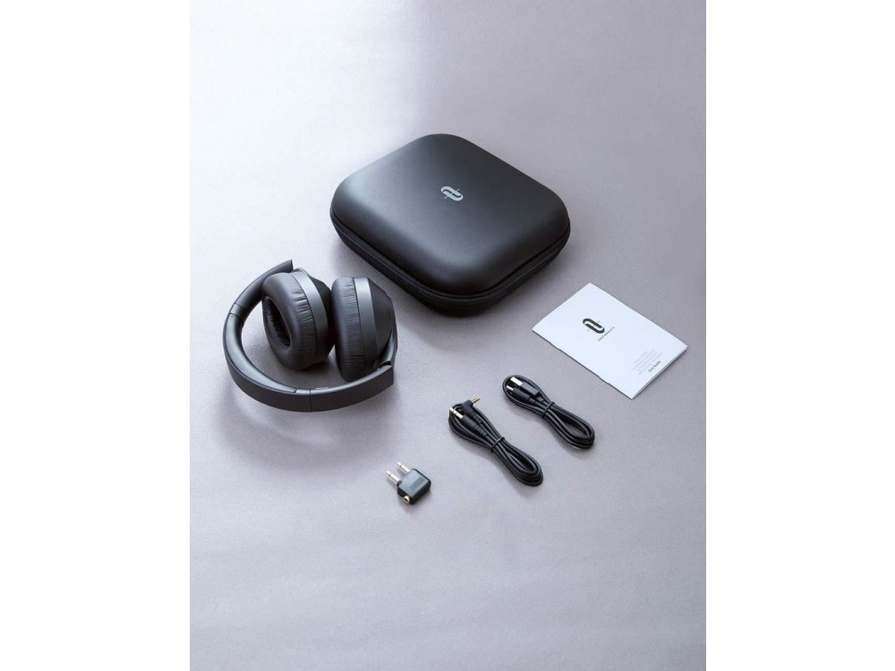 TaoTronics SoundSurge 55 Bluetooth ακουστικά με Active Noise Cancelling, aptX, CVC8.0, 30H Μπαταρία, Μαύρα - TT-BH055