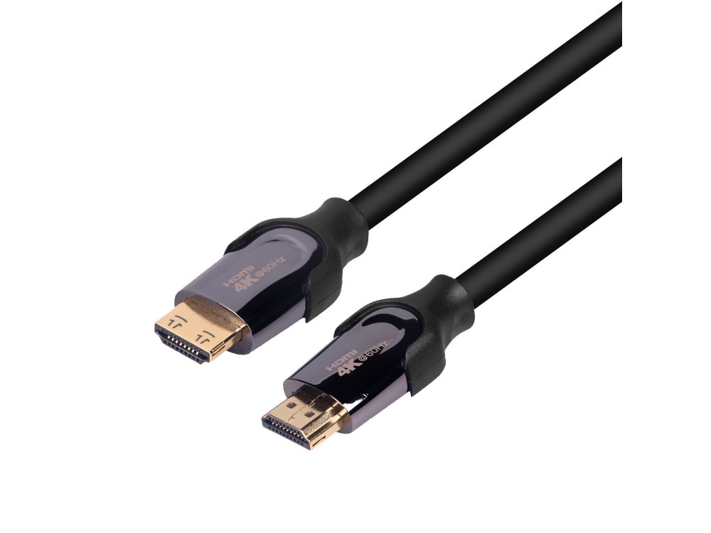 Nordic HDMI v2.0 Cable Gold Plated 4K@60Hz Active Fiber 20m. - HDMI-F020