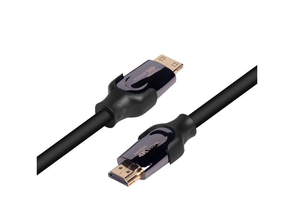 Nordic HDMI v2.0 Cable Gold Plated 4K@60Hz Active Fiber 20m. - HDMI-F020