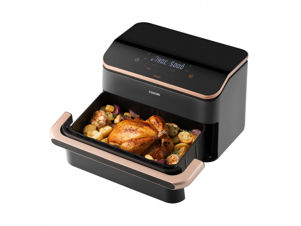 Cosori Dual Blaze TwinFry Air Fryer, Φριτέζα Αέρος XXL με Διπλό Αποσπώμενο Κάδο 10lt (5lt + 5lt) Τεχνολογία TermoIQ™ & WiFi