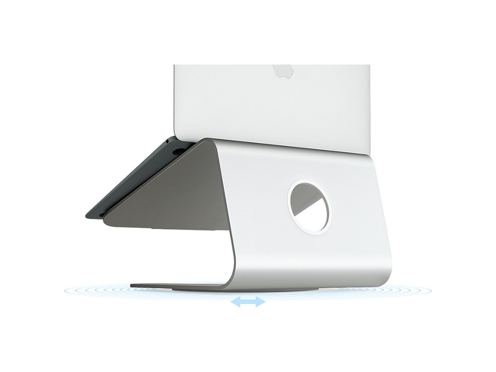 Rain Design mStand 360 Laptop Stand with Rotating Stand for Laptops up to 17", Silver