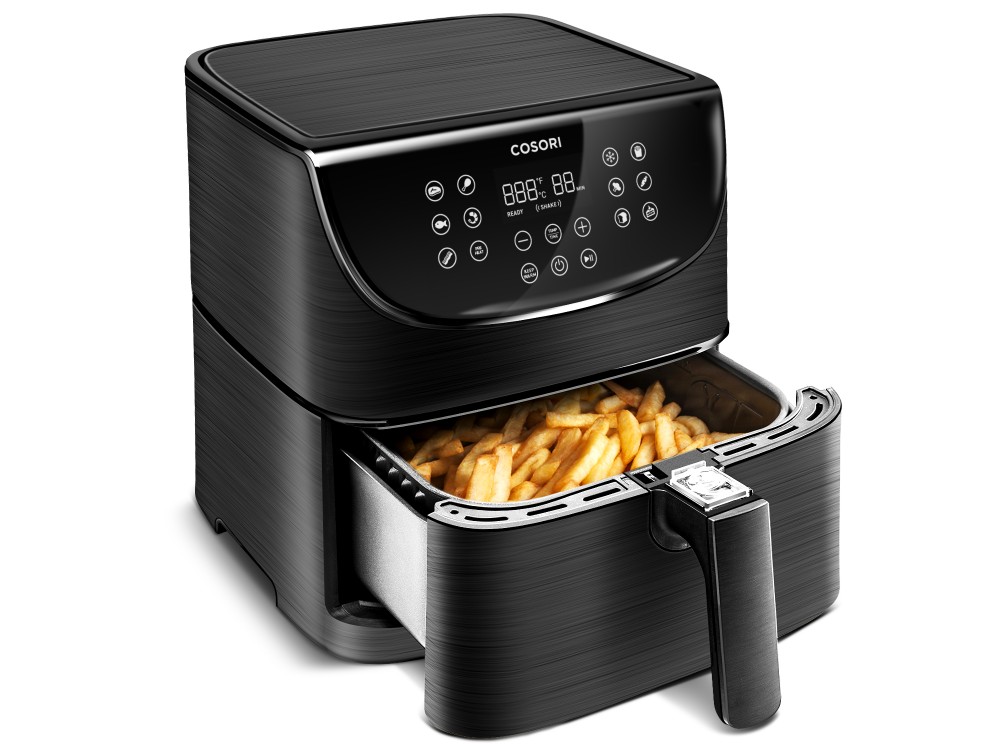 Cosori Air Fryer, Φριτέζα Αέρος XL 5.5lt για Υγιεινό Μαγείρεμα, 1700W, Touch Control, 11 Preset Menus & 100 Recipes Book