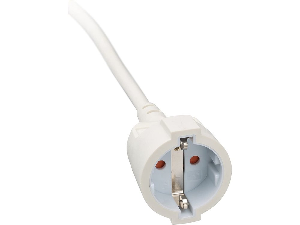 Brennenstuhl Balanteza 5m. Cable with Flat & Angle Plug, Schuko Angled Flat Plug Extension Cable 3x1.5mm², White