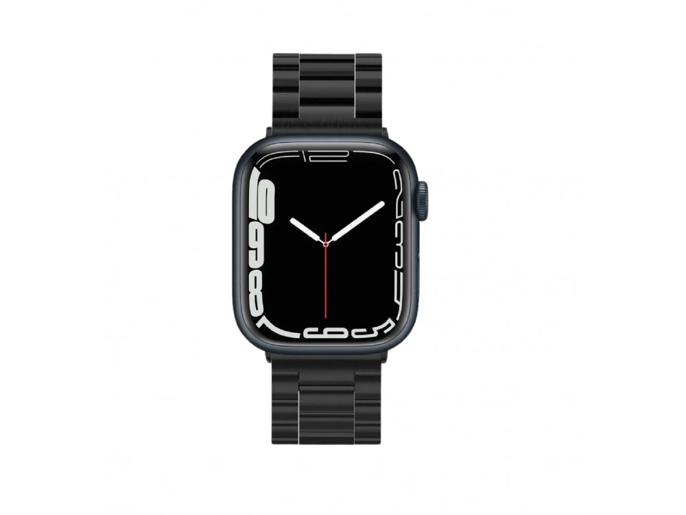 Spigen Modern Fit Apple Watch 44 / 45 / 46mm / Ultra 49mm, Replacement Stainless Steel Strap, Black