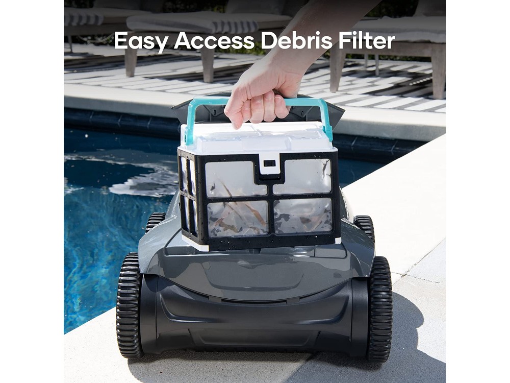 AIPER Seagull Pro Cordless Robotic Pool Cleaner, up to 300 square metres. with filter 3.7lt