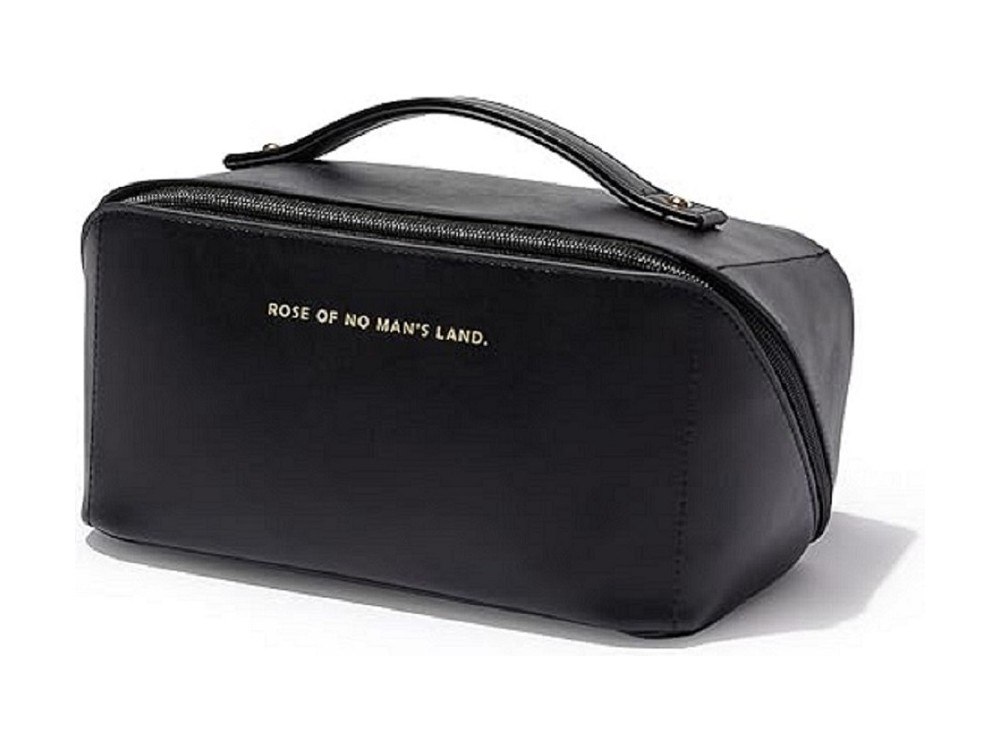 AJ Travel Makeup Bag, Νεσεσέρ για τοποθέτηση Καλλυντικών, με Διαχωριστικά, Black