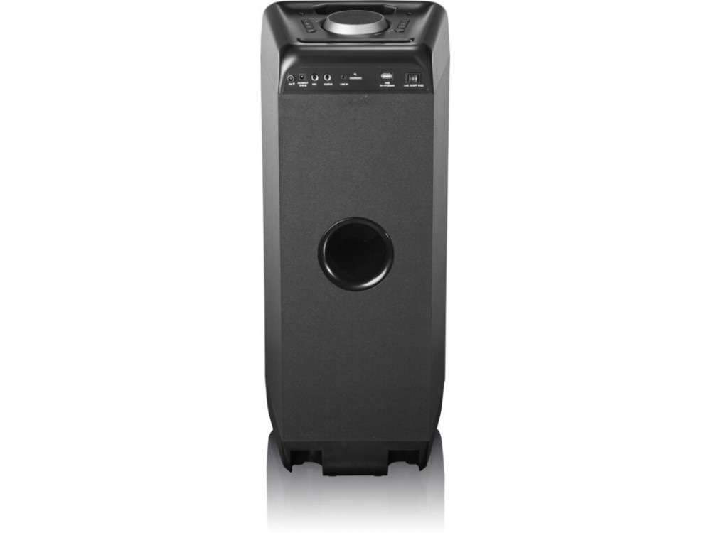 Akai DJ-880 Party Speaker, 100W RMS Portable Bluetooth Speaker with Mic & Instrument Jack - Open Package