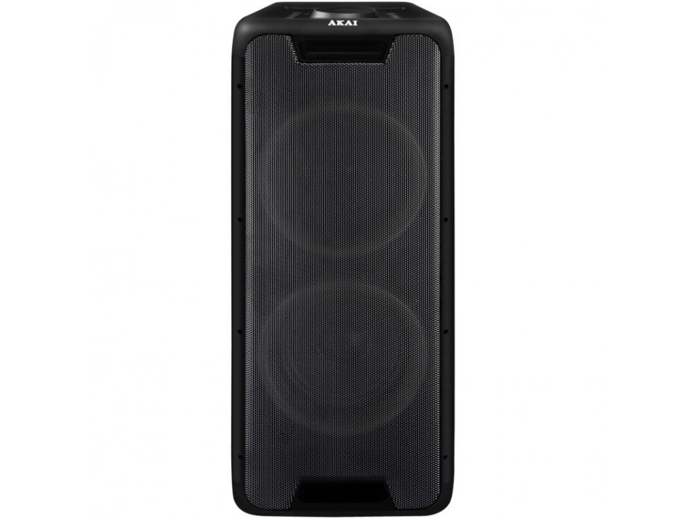 Akai DJ-880 Party Speaker, 100W RMS Portable Bluetooth Speaker with Mic & Instrument Jack - Open Package