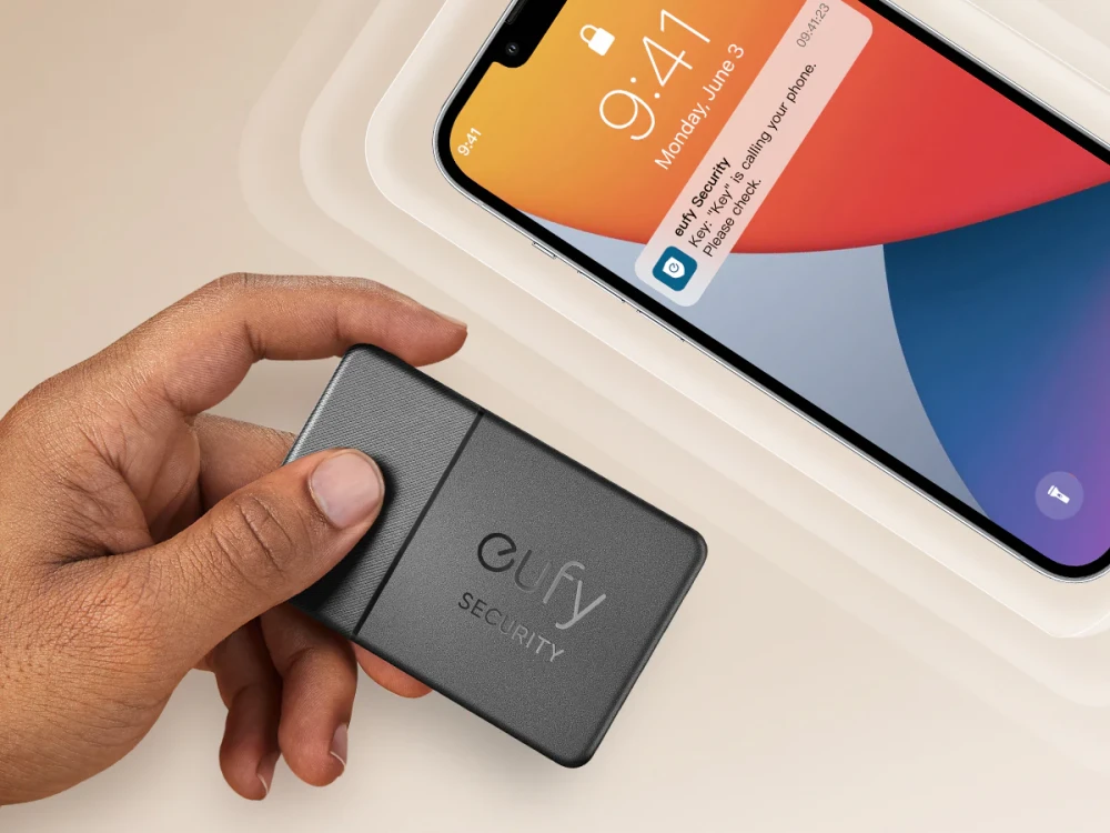 Anker Eufy SmartTrack Card, Αδιάβροχο Bluetooth Tracker για Πορτοφόλι, Κινητό & Αποσκευές, Συμβατό με Find My (iOS)