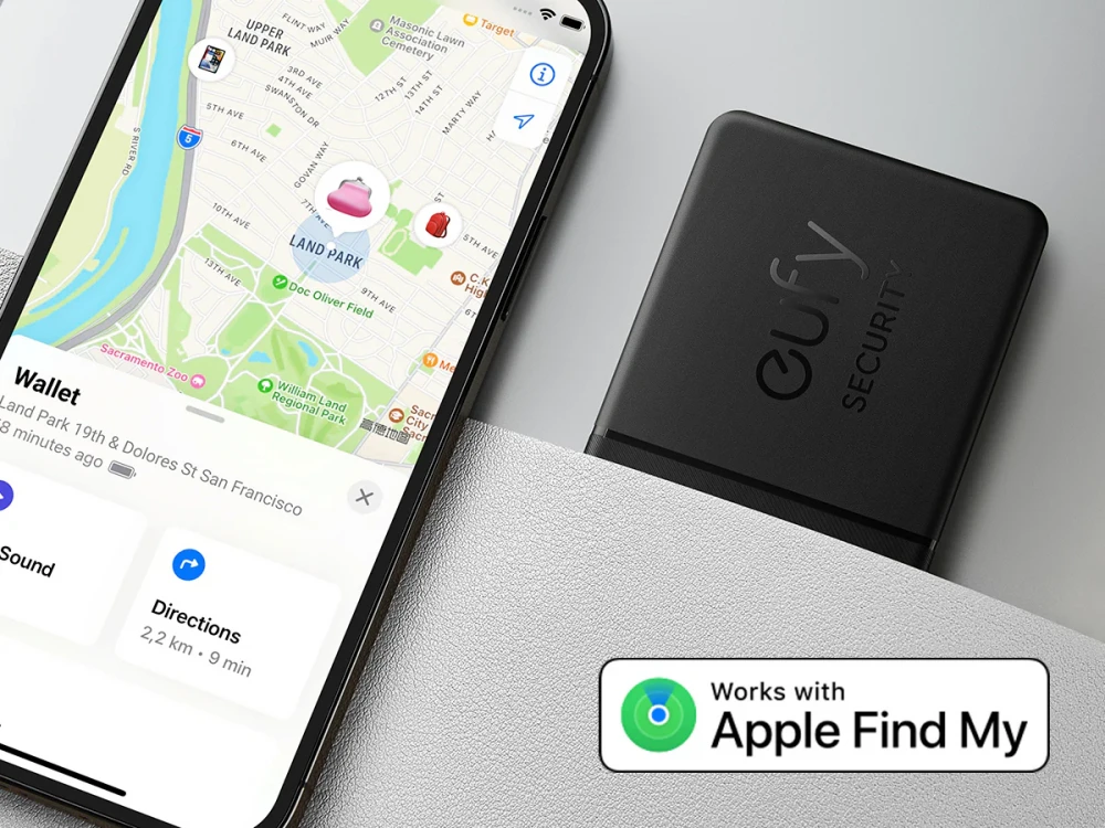 Anker Eufy SmartTrack Card, Αδιάβροχο Bluetooth Tracker για Πορτοφόλι, Κινητό & Αποσκευές, Συμβατό με Find My (iOS)