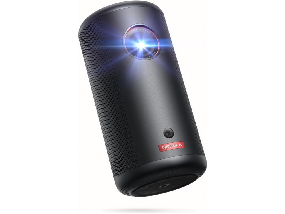 Anker Nebula Capsule 3 DLP Projector 1080p WiFi, Google TV, 200 ANSI Lumens, Dolby Speaker, Built-in Battery, AutoFocus