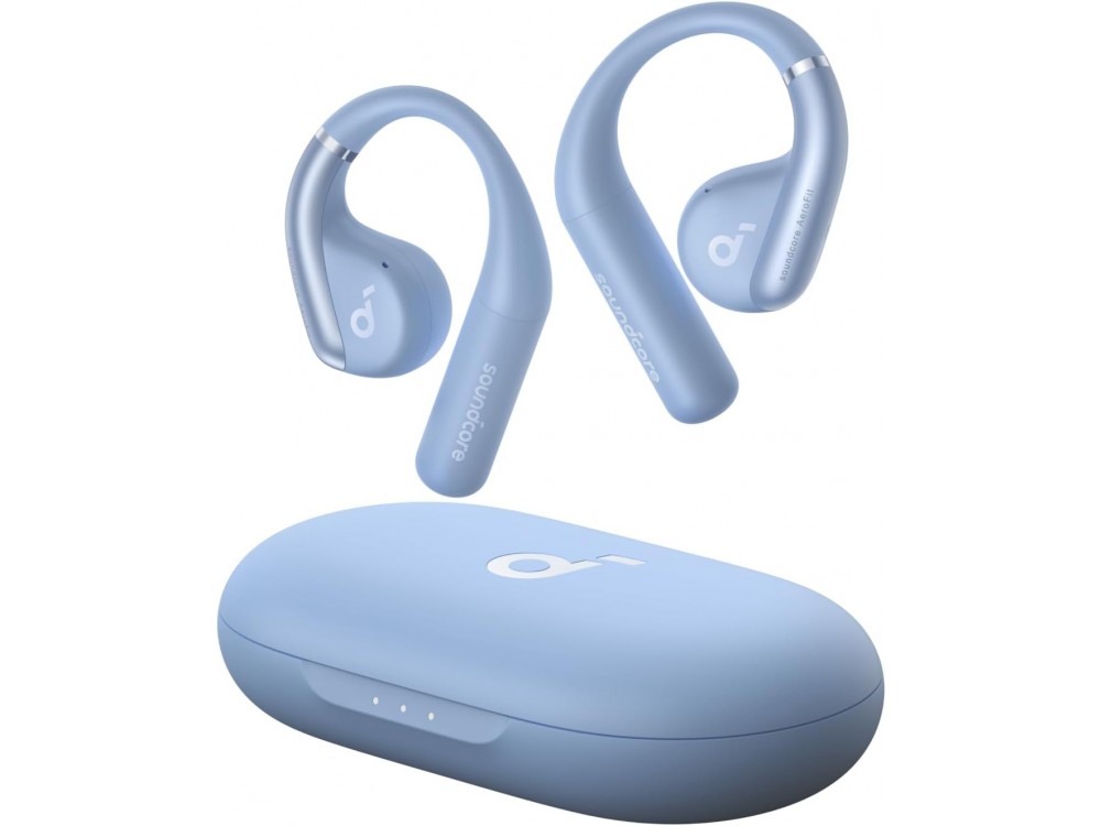 Anker Soundcore AeroFit Bluetooth 5.3 Ακουστικά Open-Ear με BassUp, IPX7 & APP, Blue/Grey