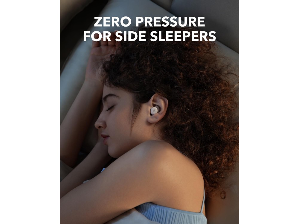 Anker Soundcore Sleep A20, Noise Blocking Ακουστικά Ύπνου Bluetooth 5.3 με 80H Playtime, Slumber Beige