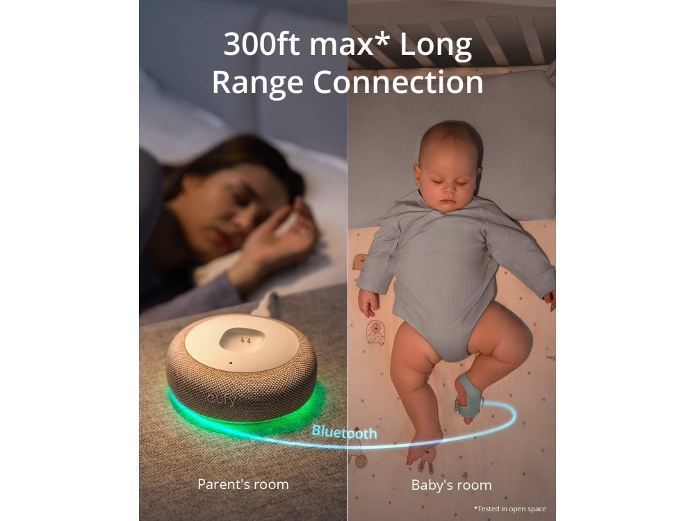 Anker eufy Baby S340 Smart Sock, Track Sleep Patterns & Heart Rate, 2K Camera, Pan & Tilt