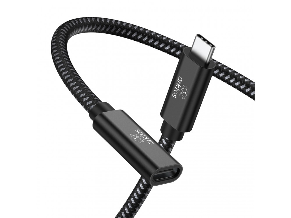 Arktos Hyperconnect USB3.2 20Gbps, 3 Μέτρα USB-C Καλώδιο Επέκτασης Type-C Θηλυκό σε Type-C Αρσενικό, Black