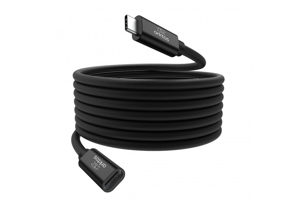 Arktos Hyperconnect USB3.2 20Gbps, 3 Μέτρα USB-C Καλώδιο Επέκτασης Type-C Θηλυκό σε Type-C Αρσενικό, Black