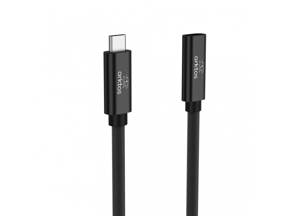 Arktos Hyperconnect USB3.2 20Gbps, 3 Μέτρα USB-C Καλώδιο Επέκτασης Type-C Θηλυκό σε Type-C Αρσενικό, Black