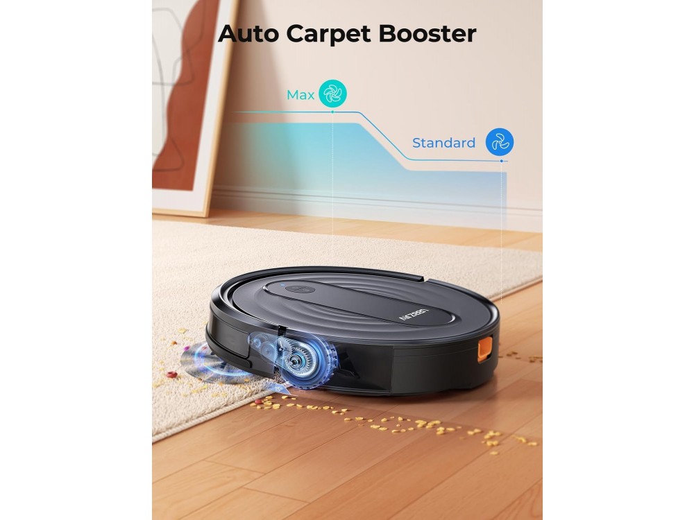 Airzeen R7 Smart Robot Vacuum / Mopping Cleaner 3000Pa, Λειτουργία Σφουγγαρίσματος, Έλεγχο μέσω APP & Smart Navigation, Black