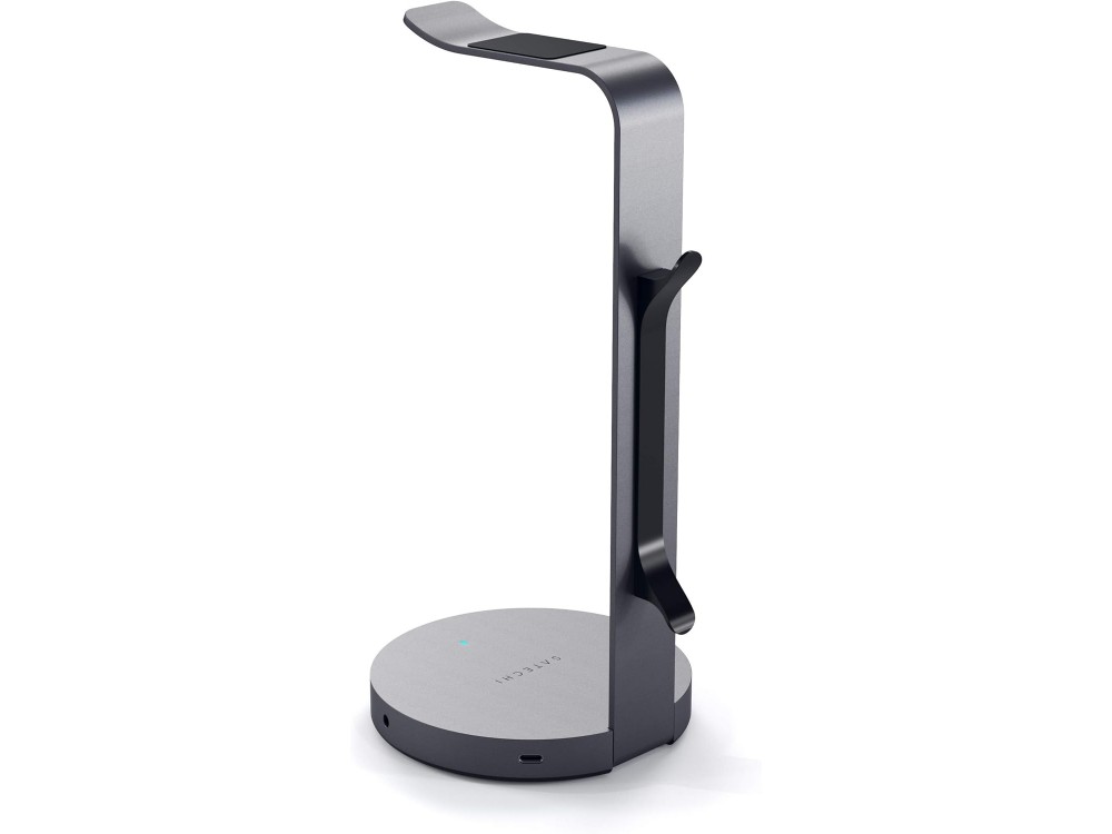 Satechi Aluminum USB Headphone Stand, Επιτραπέζια Βάση Ακουστικών με USB-A*3 & AUX, Space Gray