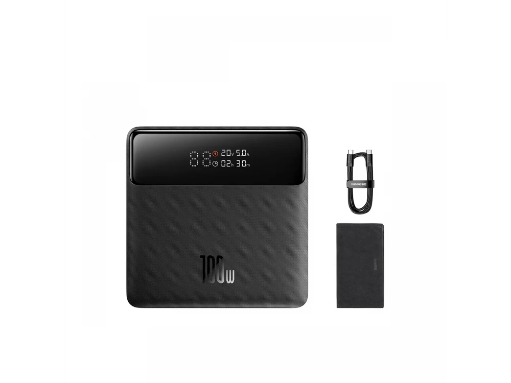 Baseus Blade Power Bank 20000mAh 100W με 2 Θύρες USB-A & 2 Θύρες USB-C Power Delivery / Quick Charge 3.0, Black