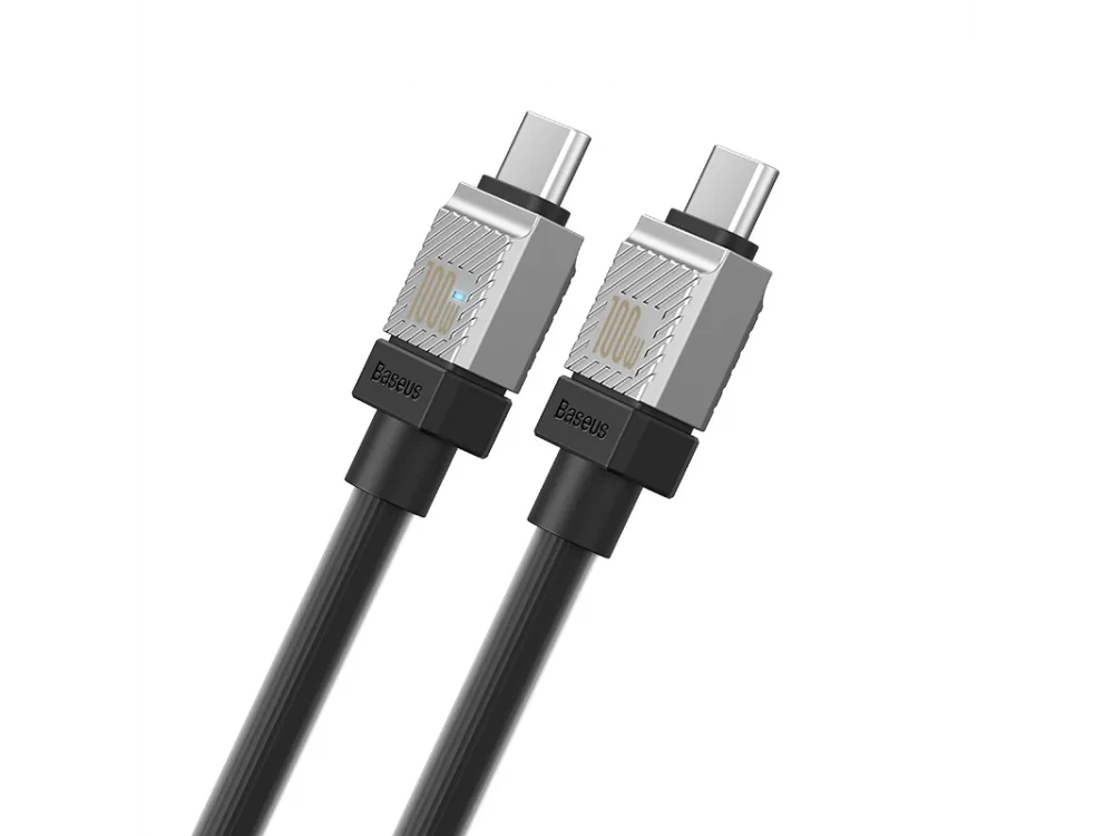 Baseus Coolplay Καλώδιο USB-C σε USB-C 100W, 1μ. με Διπλή Πλέξη, Black