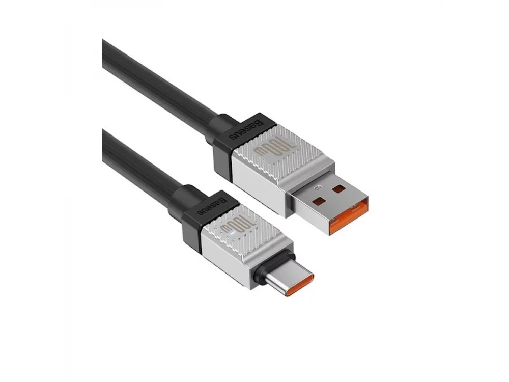 Baseus Coolplay Καλώδιο USB-C σε USB-A 100W, 1μ. με Διπλή Πλέξη, Black