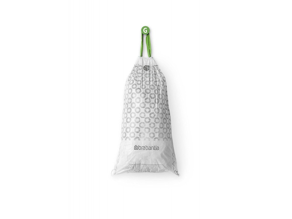 Brabantia Trash Bags, Size G, 6-8 gallon/23-30 Liter - 20 Count