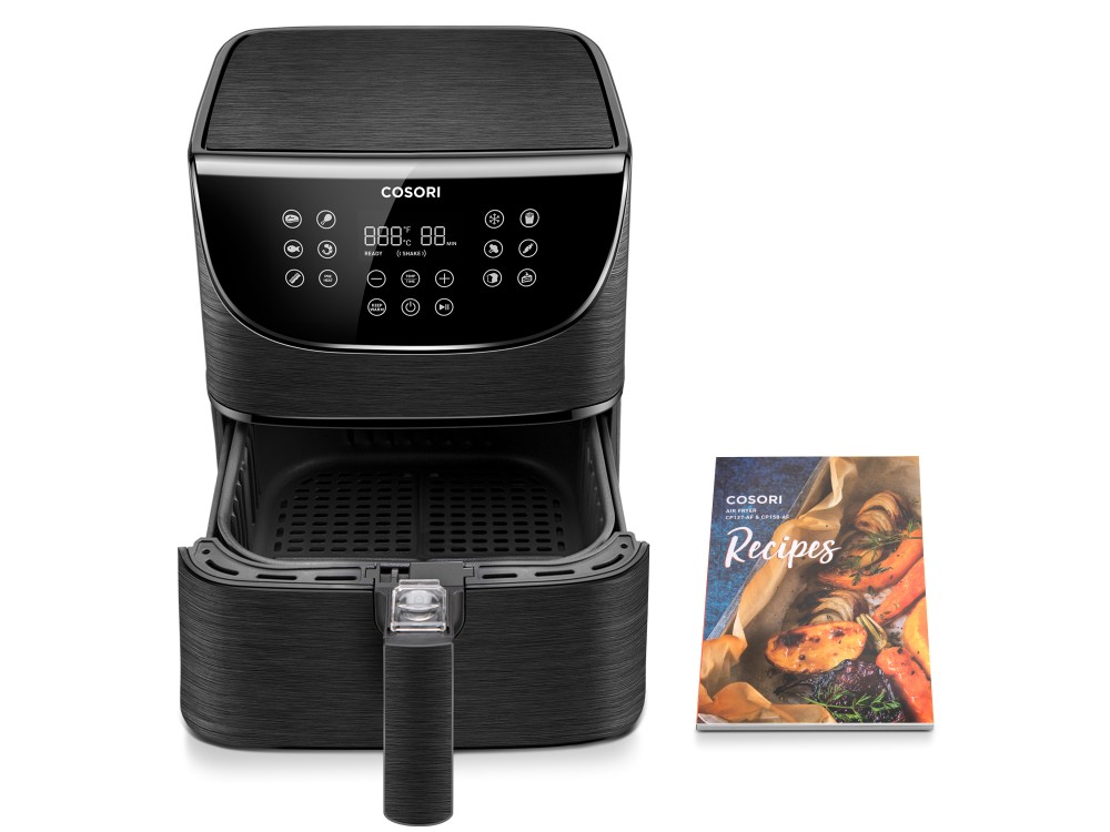 Cosori Air Fryer, Air Fryer XL 5.5lt for Healthy Cooking, 1700W, Touch Control, 11 Preset Menus & 100 Recipes Book