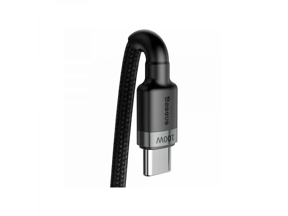 Baseus Cafule Cable USB-C to USB-C 5A / 100W, 2m. Nylon Braded, Black / Grey