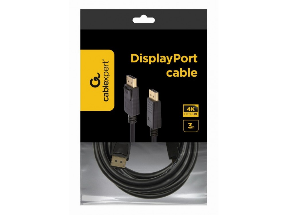 Cablexpert DisplayPort 1.2 Καλώδιο 4K@60Hz, 3μ., Μαύρο