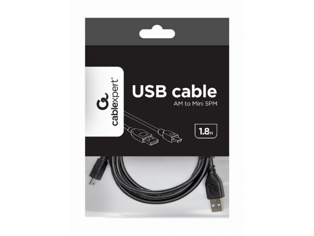 Cablexpert USB 2.0 Cable σε Mini USB (USB-Mini B) 1,8μ.