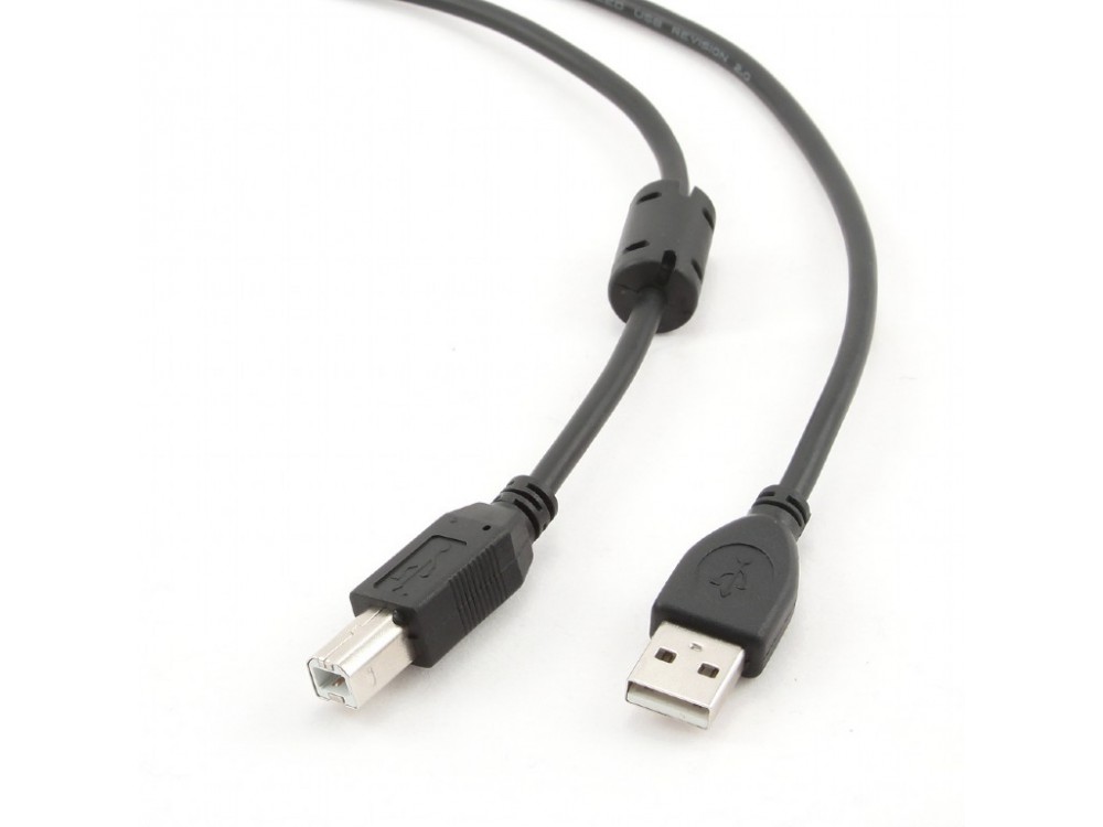 Cablexpert USB 2.0 σε USB-B Καλώδιο Printer / Scanner Cable 3μ., Μαύρο