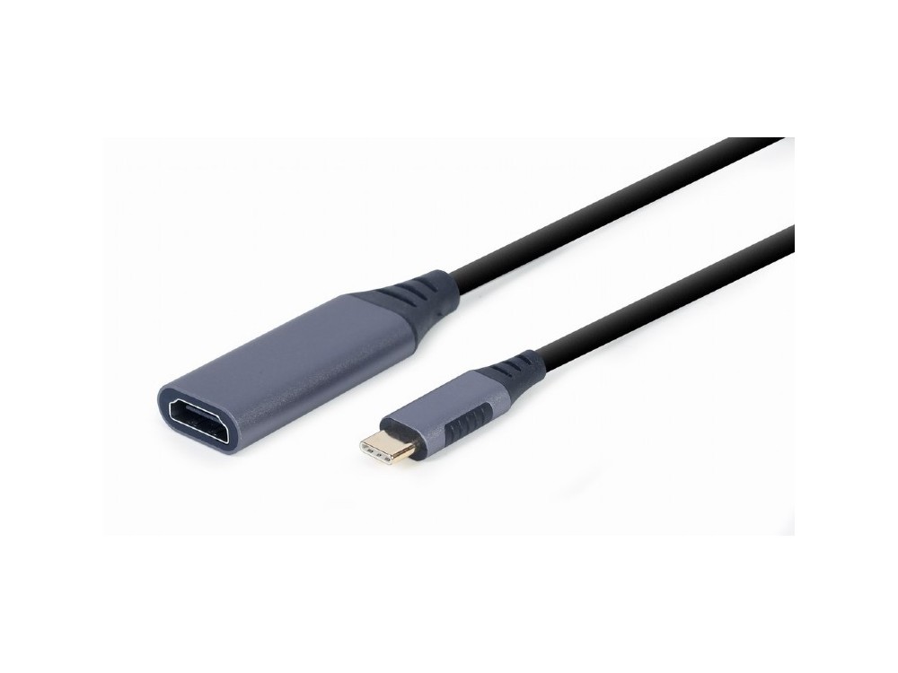 Cablexpert USB-C to HDMI 4K@60Hz Adapter, μήκος 15cm, Black