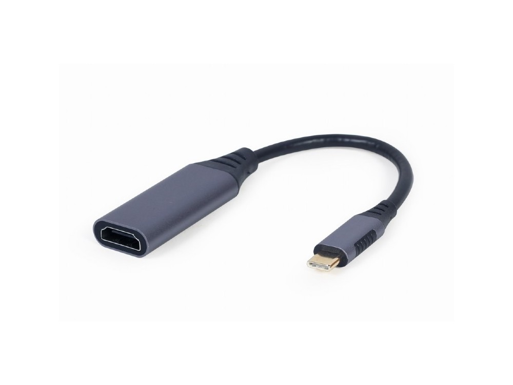 Cablexpert USB-C to HDMI 4K@60Hz Adapter, μήκος 15cm, Black