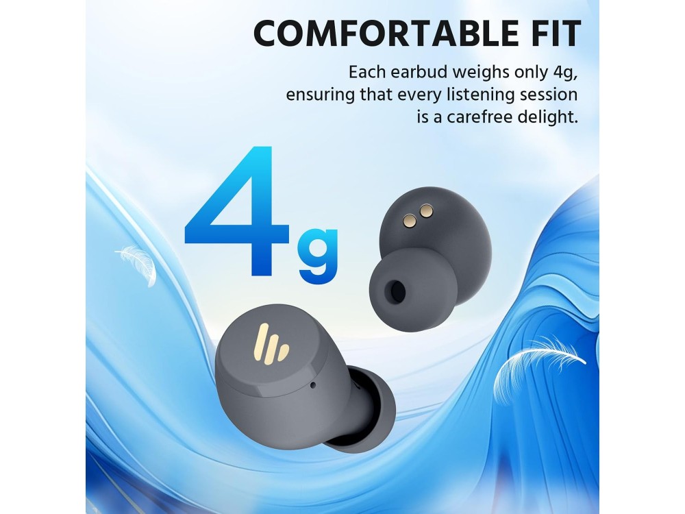 Edifier X3 Lite Bluetooth 5.3 Ακουστικά IP55, με AI Call Noise Cancellation & Διάρκεια Μπαταρίας έως 24 Ώρες, Grey