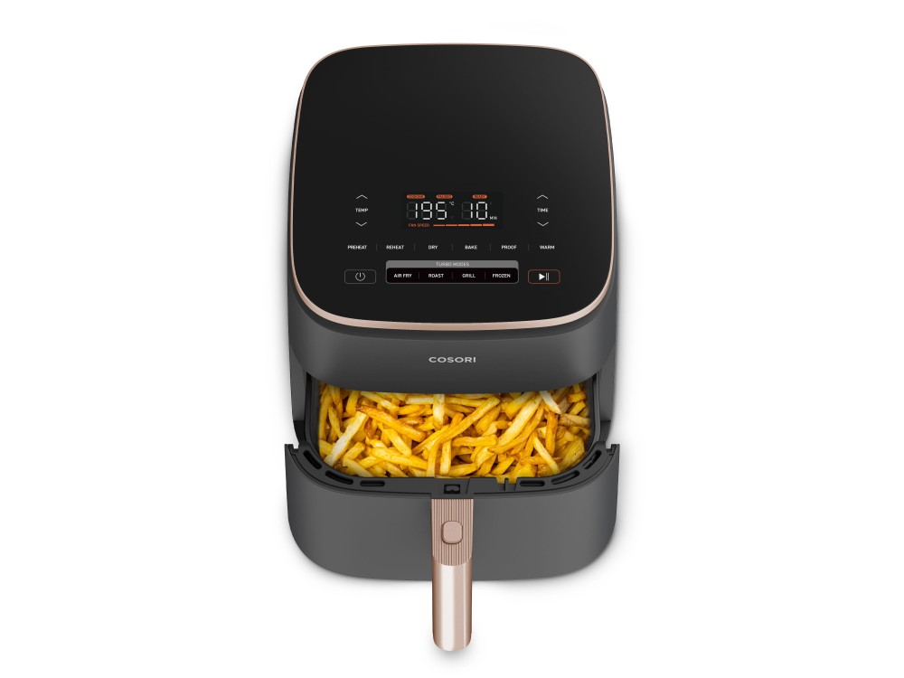 Cosori TurboBlaze™ Chef Edition Air Fryer, DC Motor Φριτέζα Αέρος XXL 6lt, 360° Air Circulation, Έως 230°C, με Recipe Book