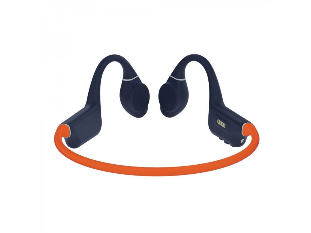 Creative Outlier Free Pro+ Bone Conduction Bluetooth 5.3 Handsfree Ακουστικά με MP3 Player 8GB, Midnight Blue / Fiery Orange