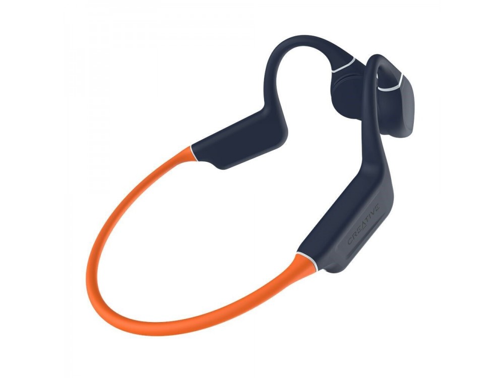 Creative Outlier Free Pro+ Bone Conduction Bluetooth 5.3 Handsfree Ακουστικά με MP3 Player 8GB, Midnight Blue / Fiery Orange