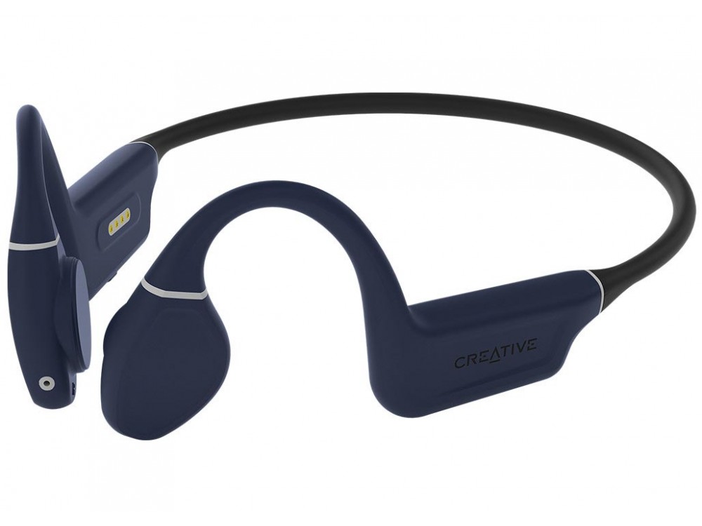 Creative Outlier Free Pro+ Bone Conduction Bluetooth 5.3 Handsfree Ακουστικά με MP3 Player 8GB, Midnight Blue / Matte Black