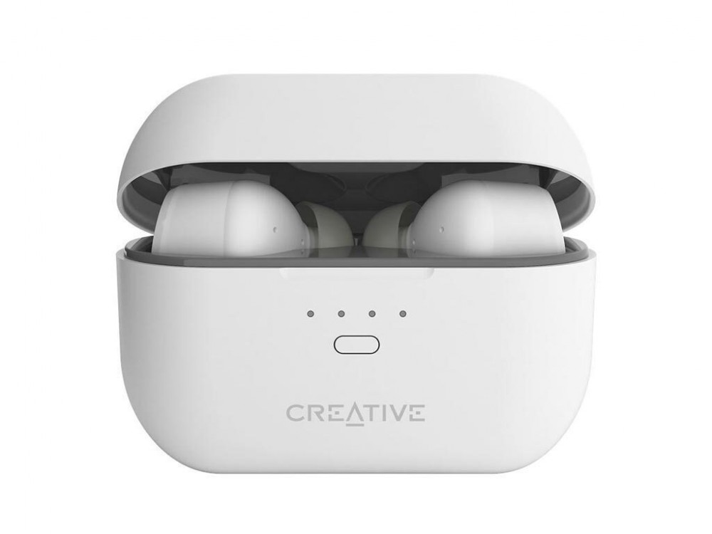 Creative Zen Air Pro ANC Bluetooth 5.3 Ακουστικά TWS με ANC, Υποστήριξη AAC & Ασύρματη Φόρτιση, White - ΑΝΟΙΓΜΕΝΗ ΣΥΣΚΕΥΑΣΙΑ