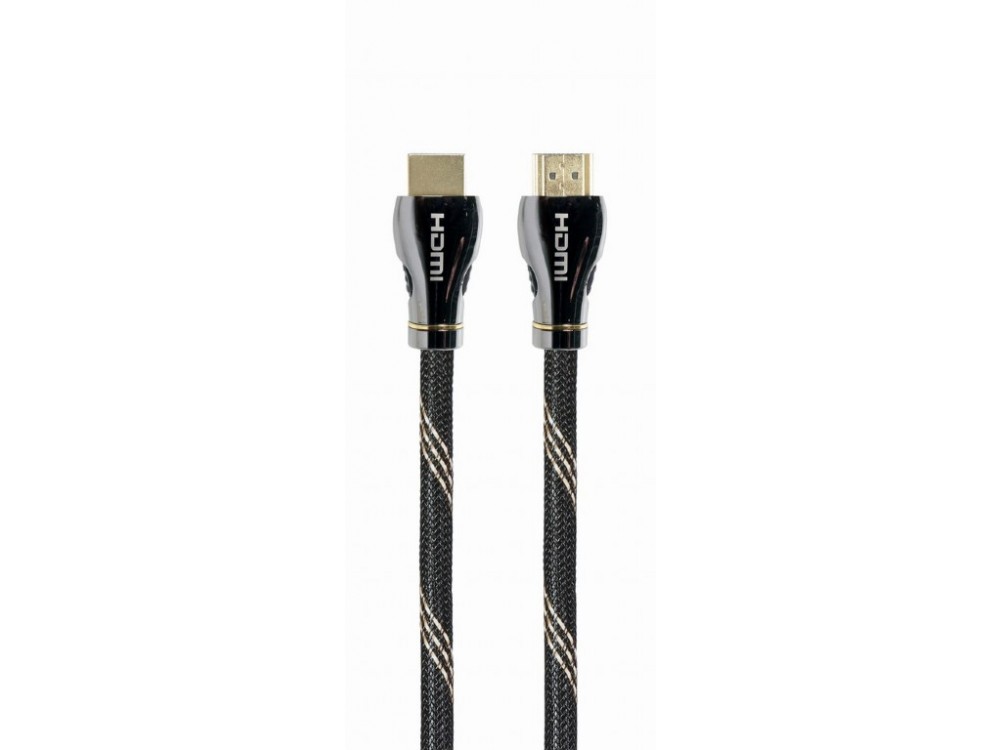 Cablexpert HDMI v2.1 8Κ@60Hz, eARC, 48Gbps, HDR, Καλώδιο με Νάυλον Ύφανση, 1μ.