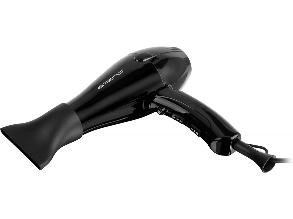 Emerio Hair Dryer, Hair Dryer 2200W, 3 Temperatures, Cool Shot, Ionic Function, 2 Speeds with Concentrator & Diffuser