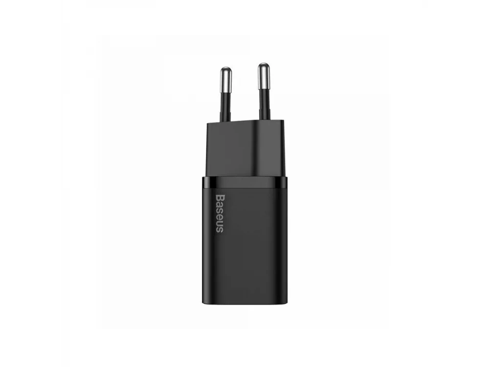 Baseus Super Si Φορτιστής 30W PPS, PD3.0, QC3.0 με Θύρα USB-C, Black