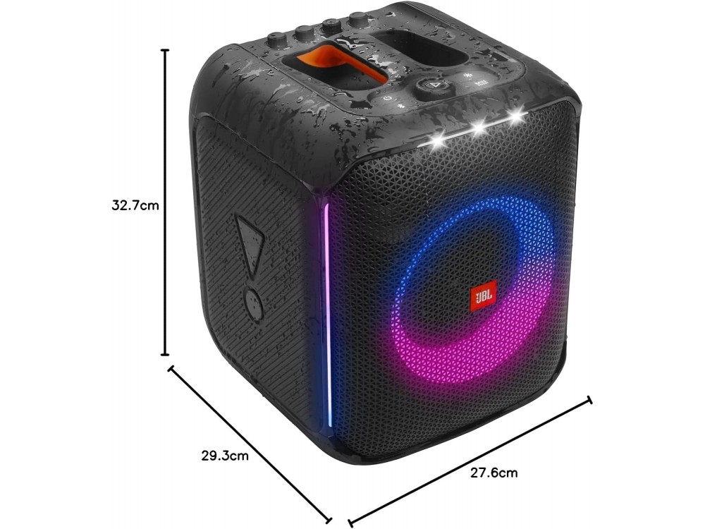 JBL Partybox Encore Essential, Φορητό Ηχείο Bluetooth 100W, IPX4, με Λειτουργία Karaoke & Διάρκεια Μπαταρίας έως 6 Ώρες, Black