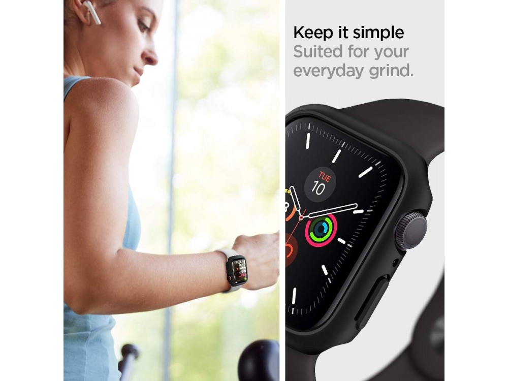 Spigen Thin Fit Apple Watch 4 / 5 / 6 / SE 44mm, Black