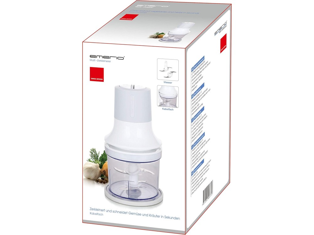 Emerio Πολυκόπτης Multi με Δοχείο 500ml & 4 Λεπίδες από Ανοξείδωτο Ατσάλι