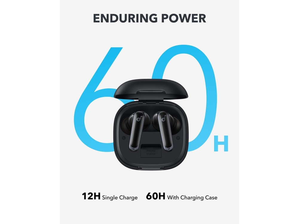 Anker Soundcore P40i ANC Bluetooth 5.3 TWS Headphone with AI-Enhanced Calls, Active Noise Canceling & App, Midnight Black