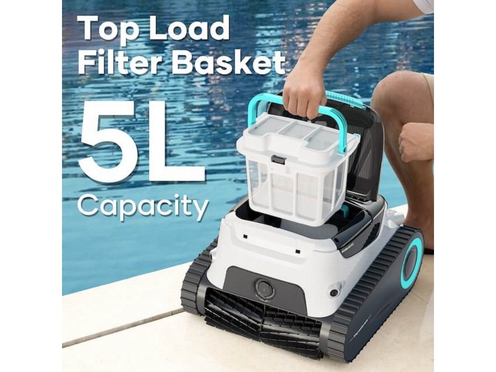 AIPER Scuba N1 Pro Cordless Robotic Pool Cleaner, Σκούπα Ρομπότ για Πισίνες έως 200m2 με Διάρκεια Μπαταρίας έως 180 Λεπτά