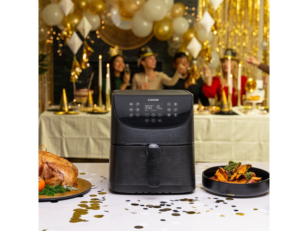 Cosori Air Fryer, Φριτέζα Αέρος XL 5.5lt για Υγιεινό Μαγείρεμα, 1700W, Touch Control, 11 Preset Menus & 100 Recipes Book